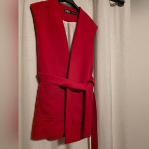 Zara Vibrant Red Vest